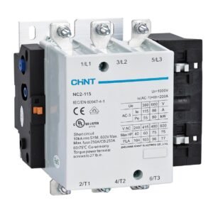 CONTACTOR 115A(AC3) 3P 1NA 220VAC NC1 CHINT